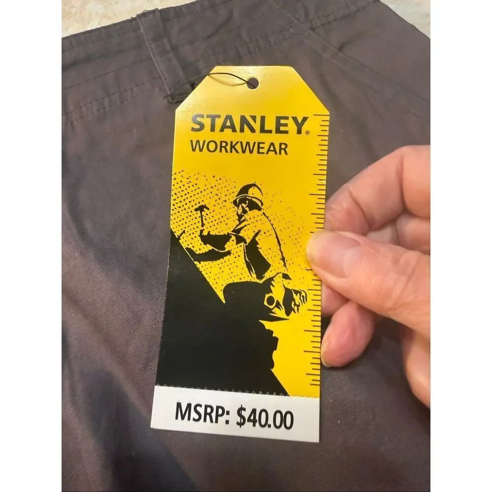 Stanley Workwear Cargo Shorts Sz 38/11 Gray Nwt — image 3 of 6